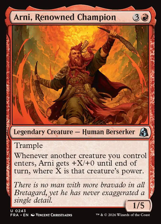 Arni, Renowned Champion - carta Magic The Gathering