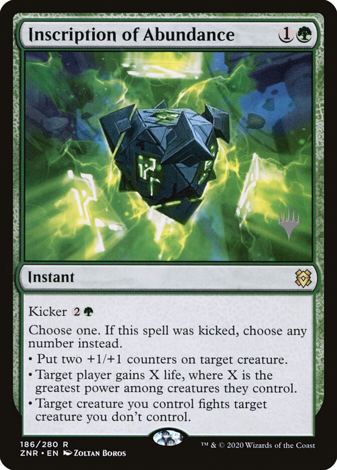 Inscription of Abundance - carta Magic The Gathering