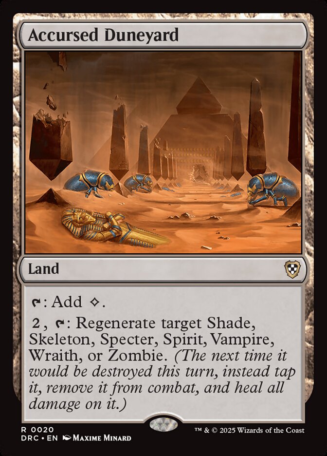 Accursed Duneyard - carta Magic The Gathering