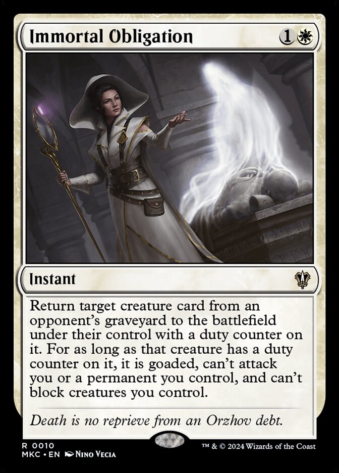Immortal Obligation - MKC-010-NF-STD