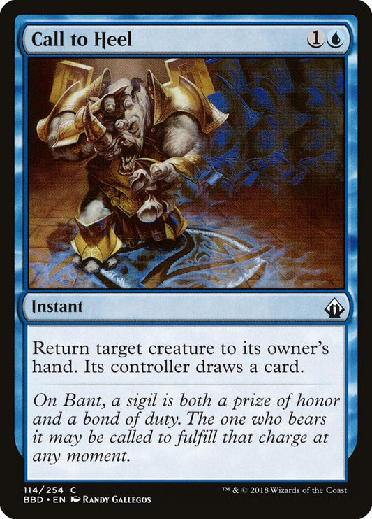 Call to Heel - carta Magic The Gathering
