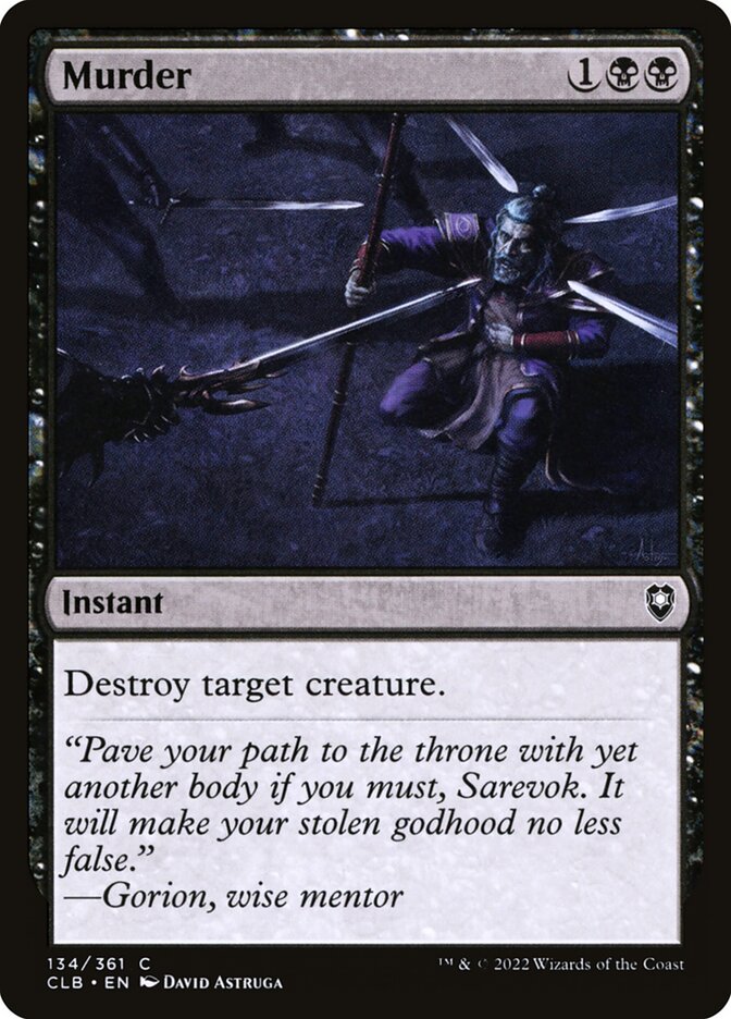 Murder - carta Magic The Gathering