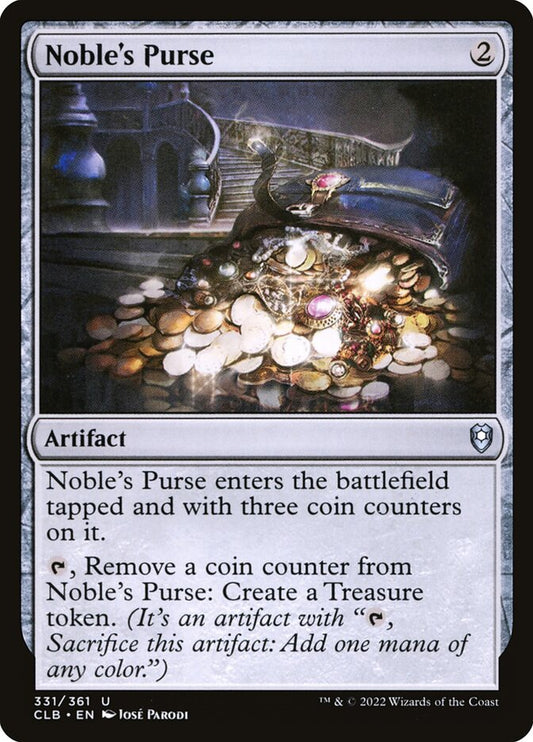 Noble's Purse - carta Magic The Gathering