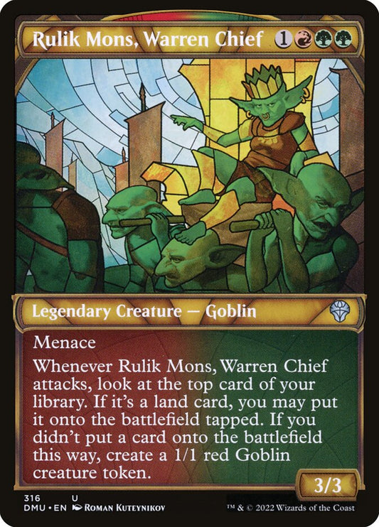 Rulik Mons, Warren Chief - carta Magic The Gathering