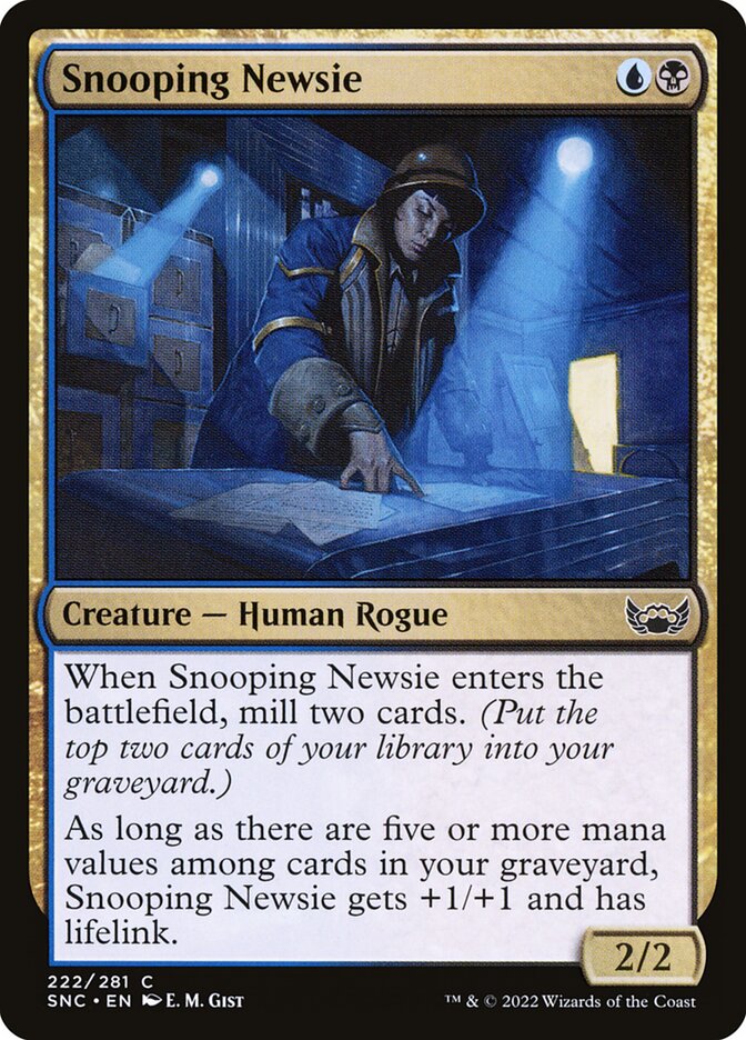 Snooping Newsie - carta Magic The Gathering