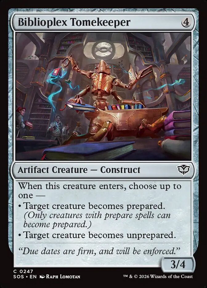 Biblioplex Tomekeeper - carta Magic The Gathering