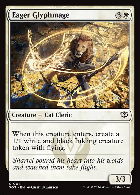 Eager Glyphmage - SOS-011-NF-STD