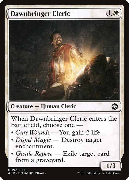 Dawnbringer Cleric - carta Magic The Gathering