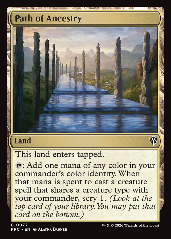Path of Ancestry - carta Magic The Gathering