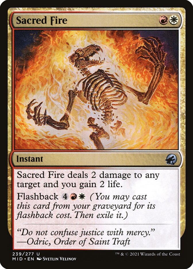 Sacred Fire - carta Magic The Gathering