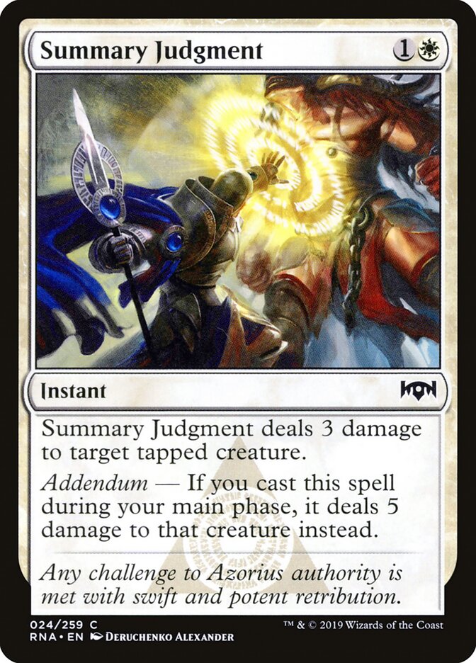Summary Judgment - carta Magic The Gathering