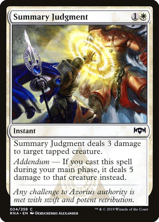 Summary Judgment - carta Magic The Gathering