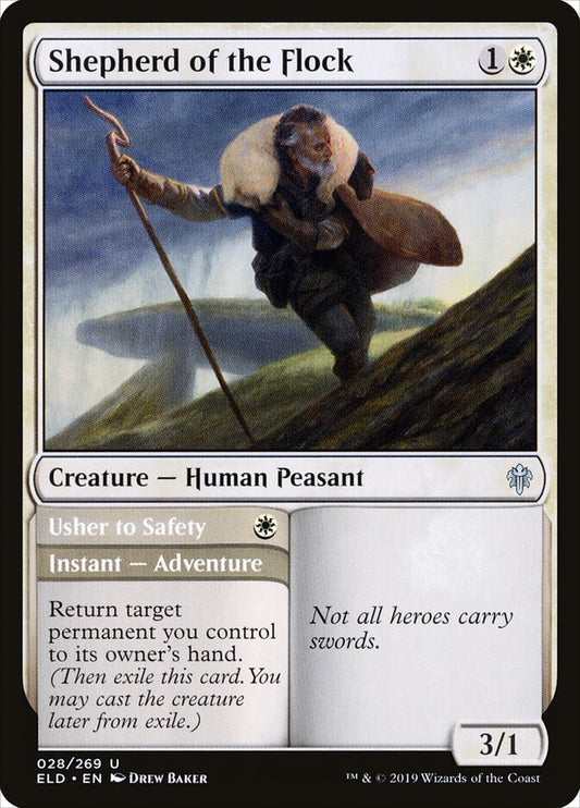 Shepherd of the Flock // Usher to Safety - carta Magic The Gathering