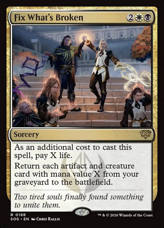 Fix What's Broken - SOS-188-NF-STD