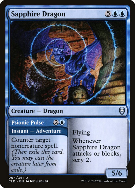 Sapphire Dragon // Psionic Pulse - CLB-094-NF-STD