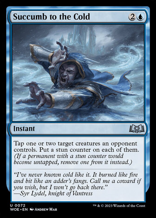 Succumb to the Cold - carta Magic The Gathering