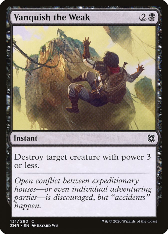 Vanquish the Weak - carta Magic The Gathering