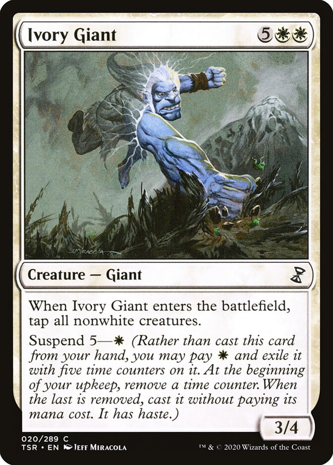 Ivory Giant - carta Magic The Gathering
