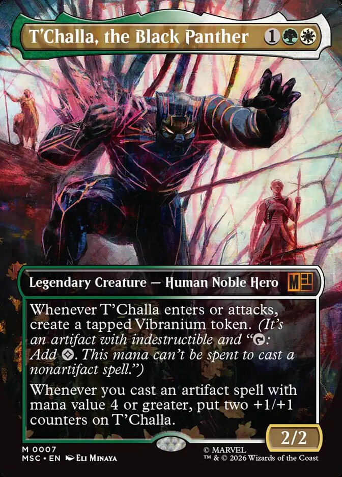 T'Challa, the Black Panther - carta Magic The Gathering