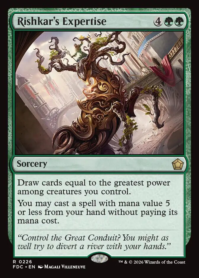 Rishkar's Expertise - carta Magic The Gathering