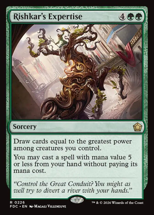 Rishkar's Expertise - carta Magic The Gathering