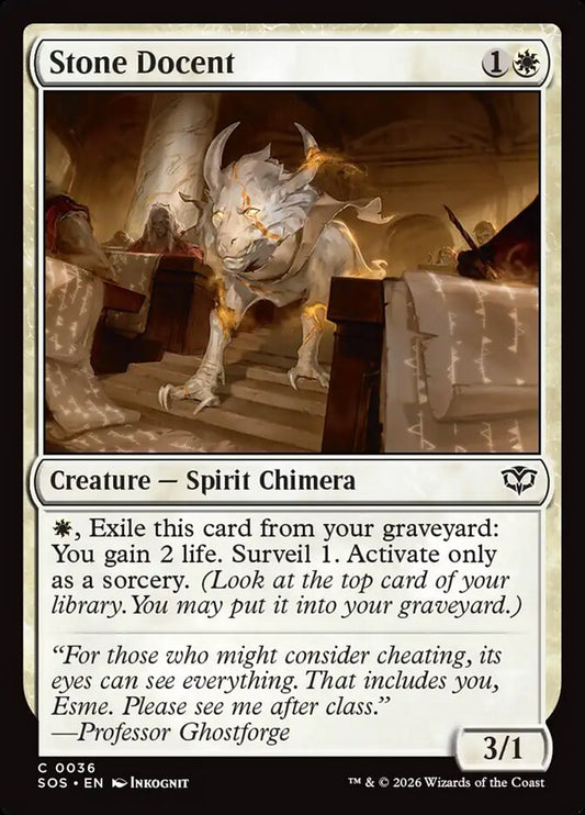 Stone Docent - SOS-036-F-STD