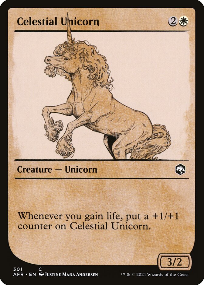 Celestial Unicorn - carta Magic The Gathering