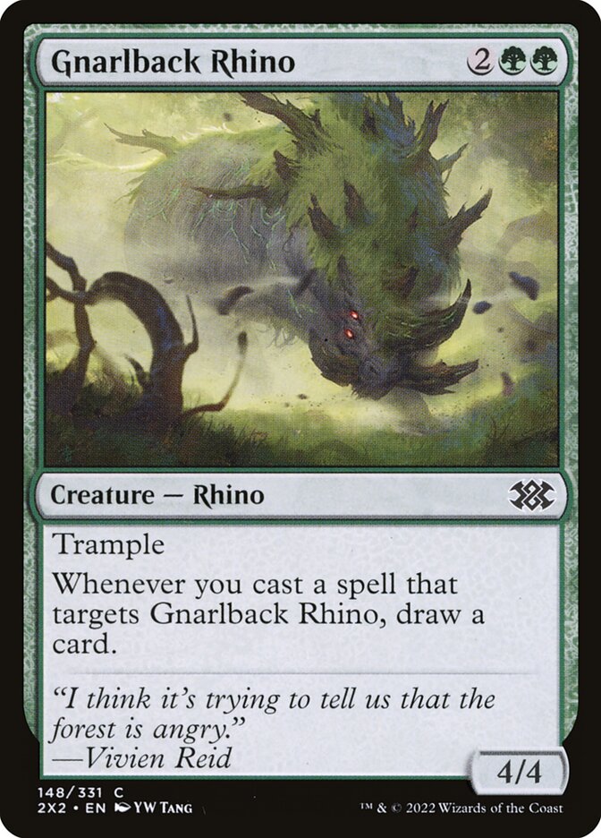 Gnarlback Rhino - carta Magic The Gathering