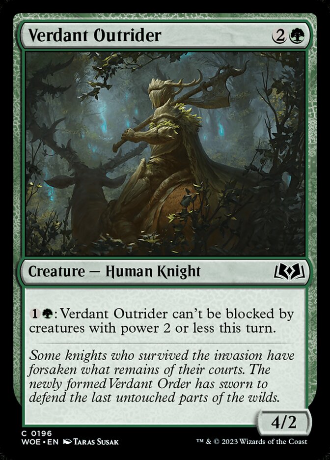 Verdant Outrider - carta Magic The Gathering
