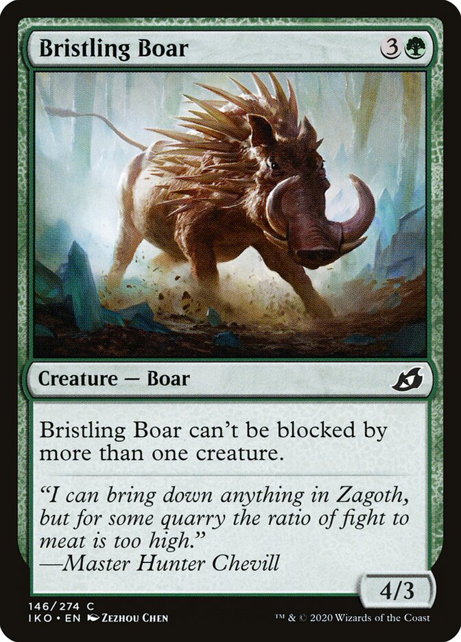 Bristling Boar - carta Magic The Gathering