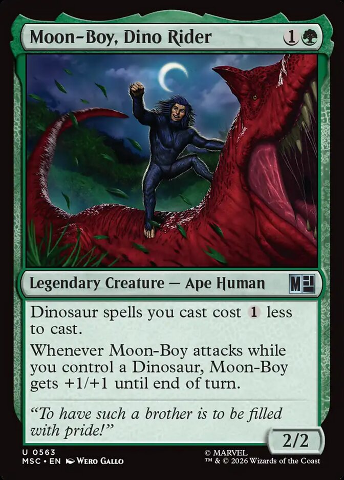 Moon-Boy, Dino Rider - carta Magic The Gathering