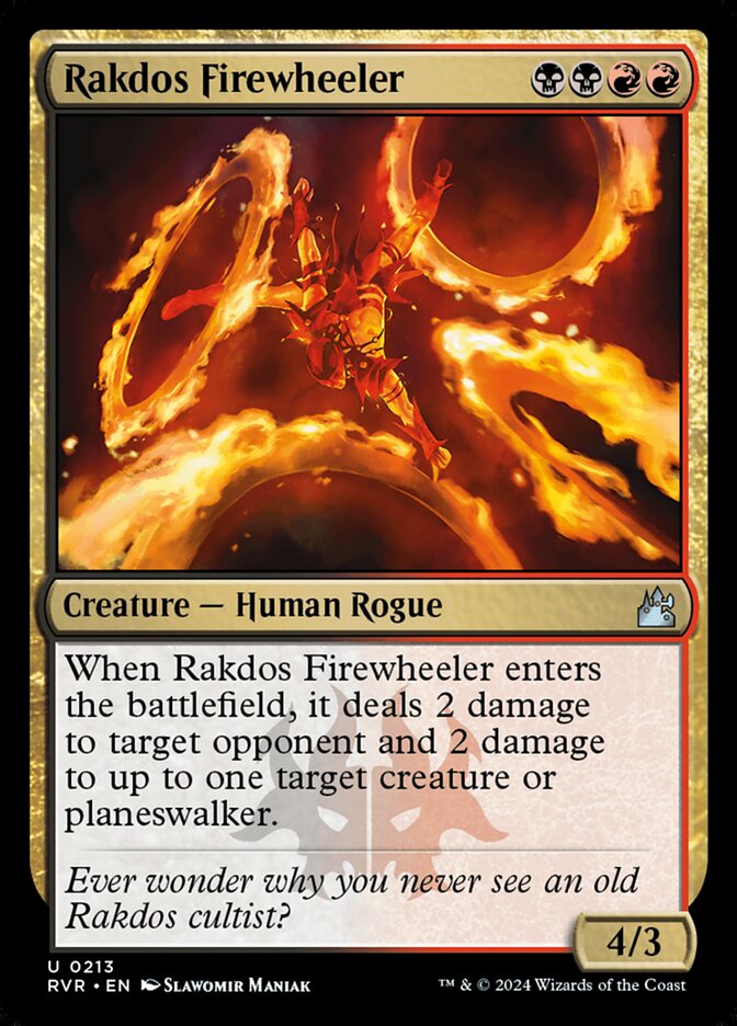 Rakdos Firewheeler - RVR-213-NF-STD
