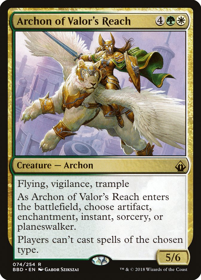 Archon of Valor's Reach - carta Magic The Gathering