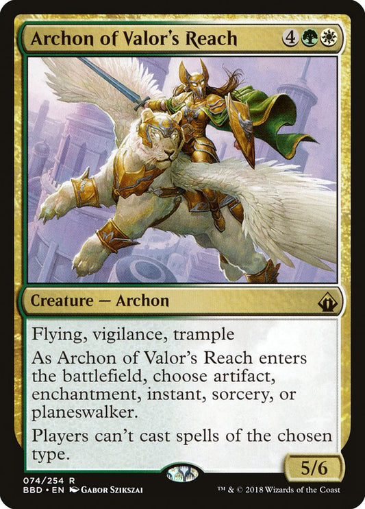 Archon of Valor's Reach - carta Magic The Gathering
