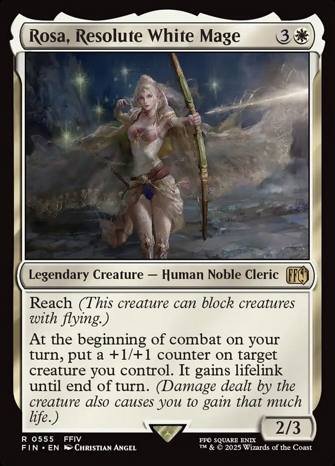 Rosa, Resolute White Mage - FIN-555-NF-FFI-LDG-STDCK-UNI
