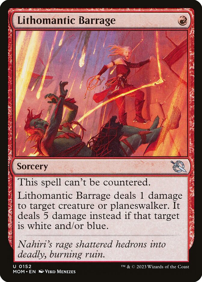 Lithomantic Barrage - carta Magic The Gathering