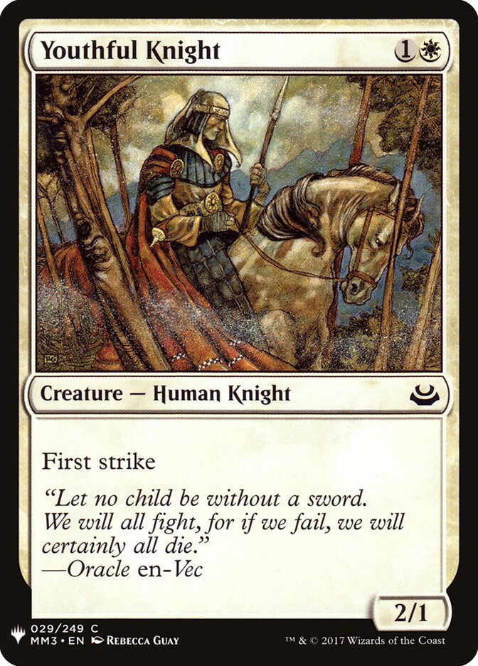 Youthful Knight - carta Magic The Gathering