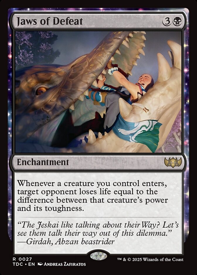 Jaws of Defeat - carta Magic The Gathering