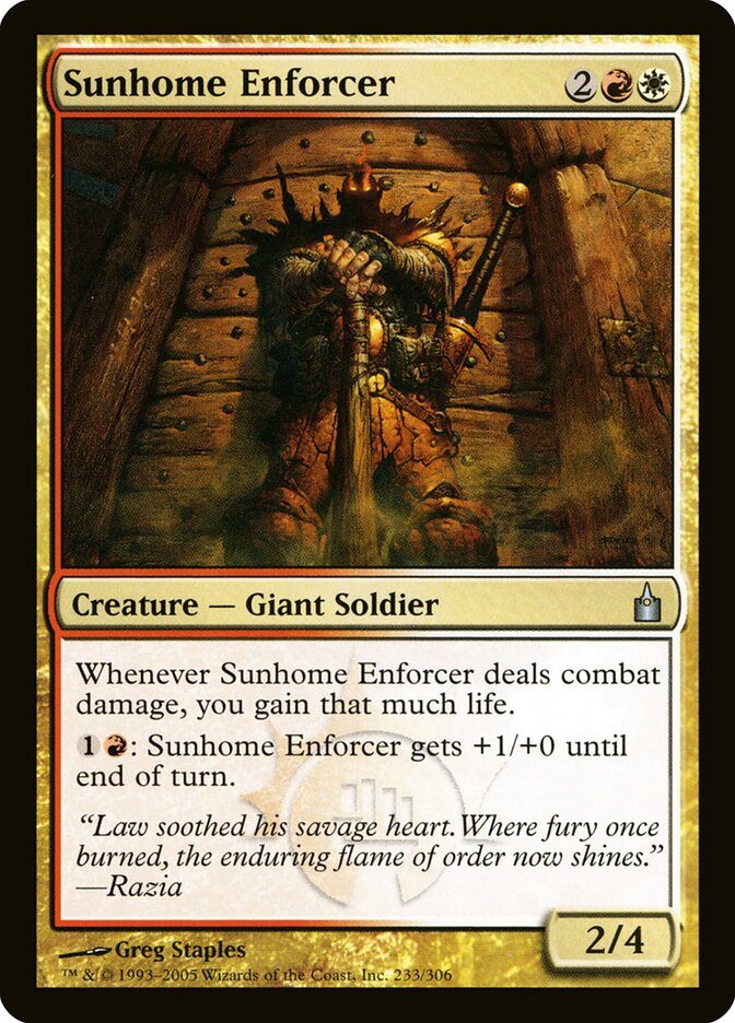 Sunhome Enforcer - carta Magic The Gathering