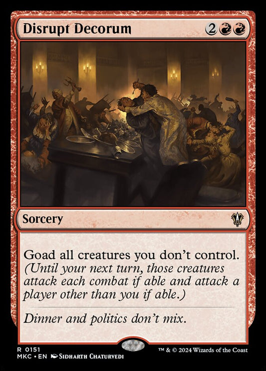 Disrupt Decorum - carta Magic The Gathering