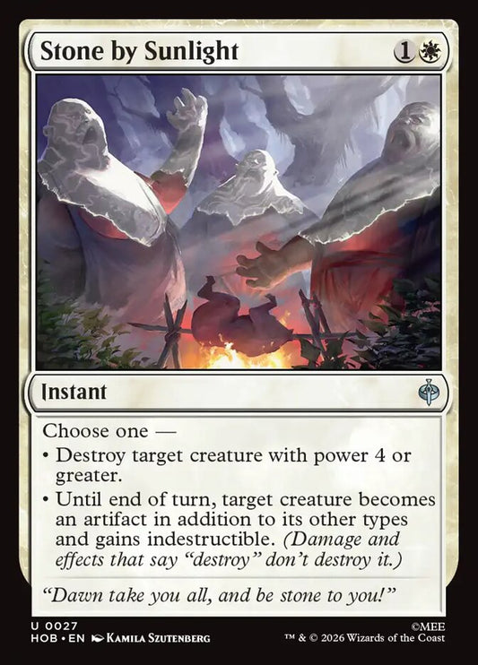 Stone by Sunlight - carta Magic The Gathering