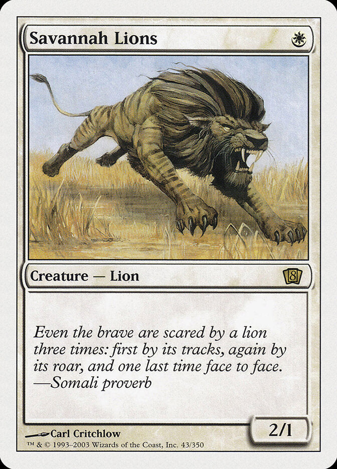 Savannah Lions - carta Magic The Gathering