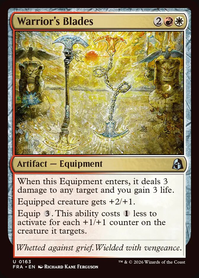 Warrior's Blades - carta Magic The Gathering