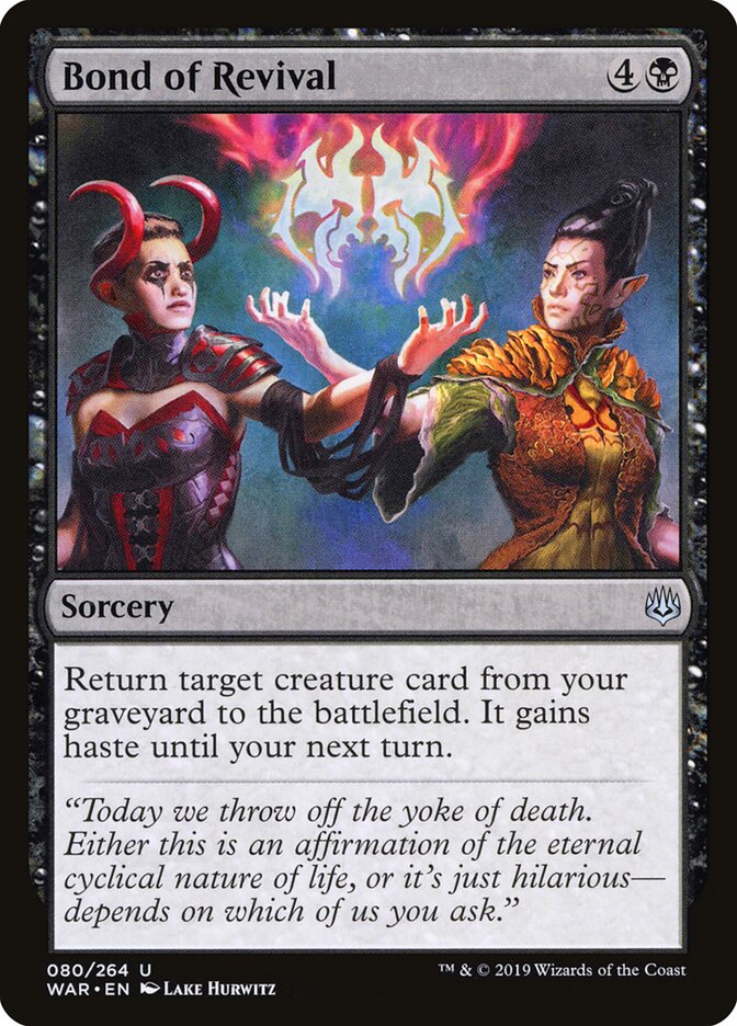 Bond of Revival - carta Magic The Gathering