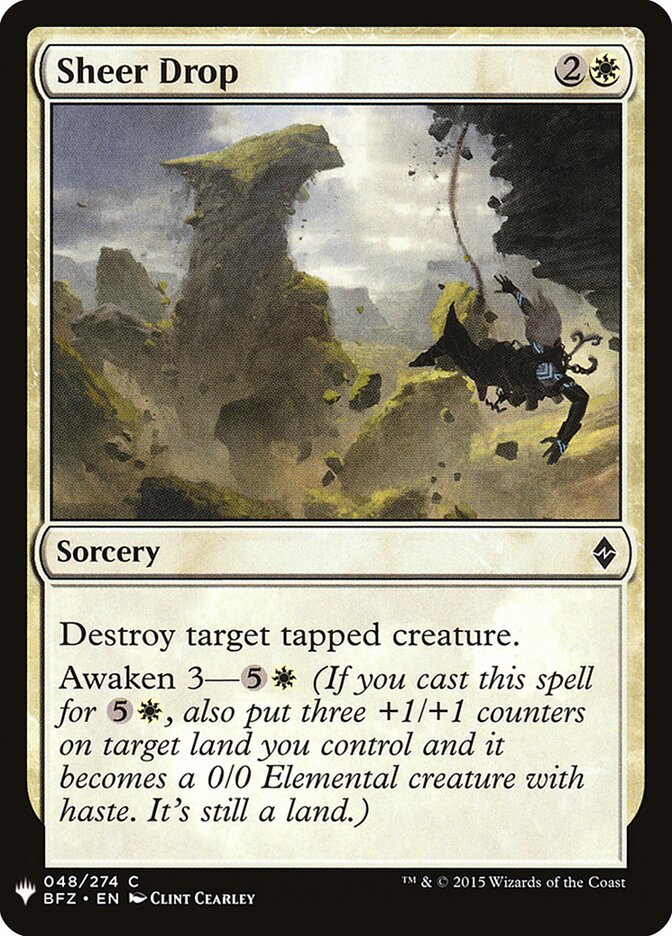 Sheer Drop - carta Magic The Gathering