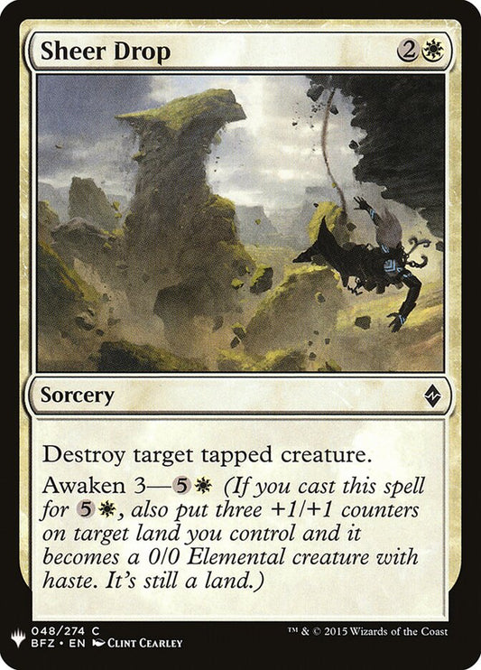 Sheer Drop - carta Magic The Gathering