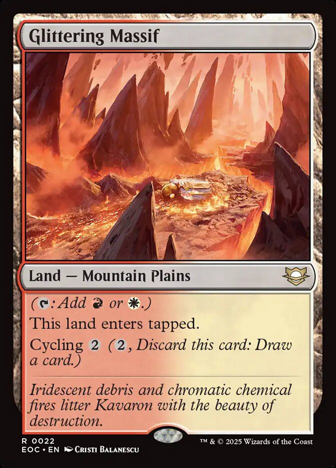 Glittering Massif - carta Magic The Gathering