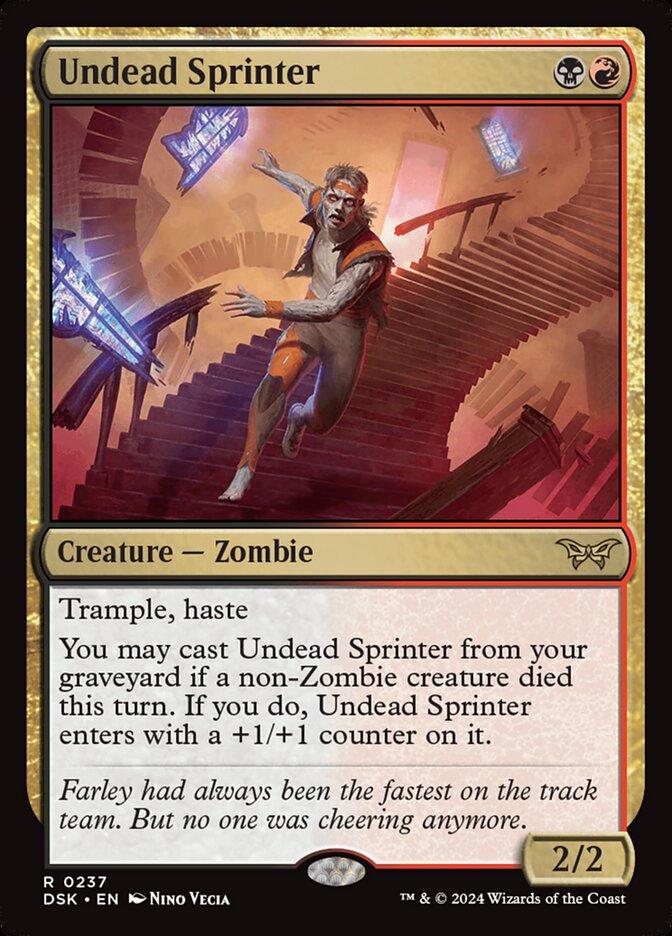 Undead Sprinter - carta Magic The Gathering