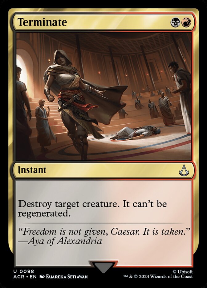 Terminate - carta Magic The Gathering