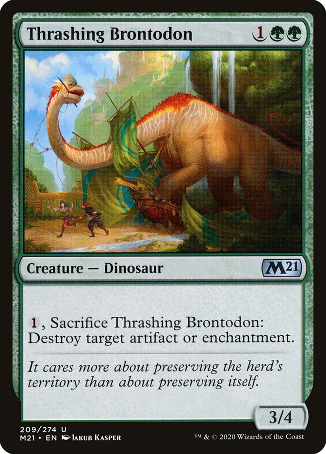 Thrashing Brontodon - carta Magic The Gathering